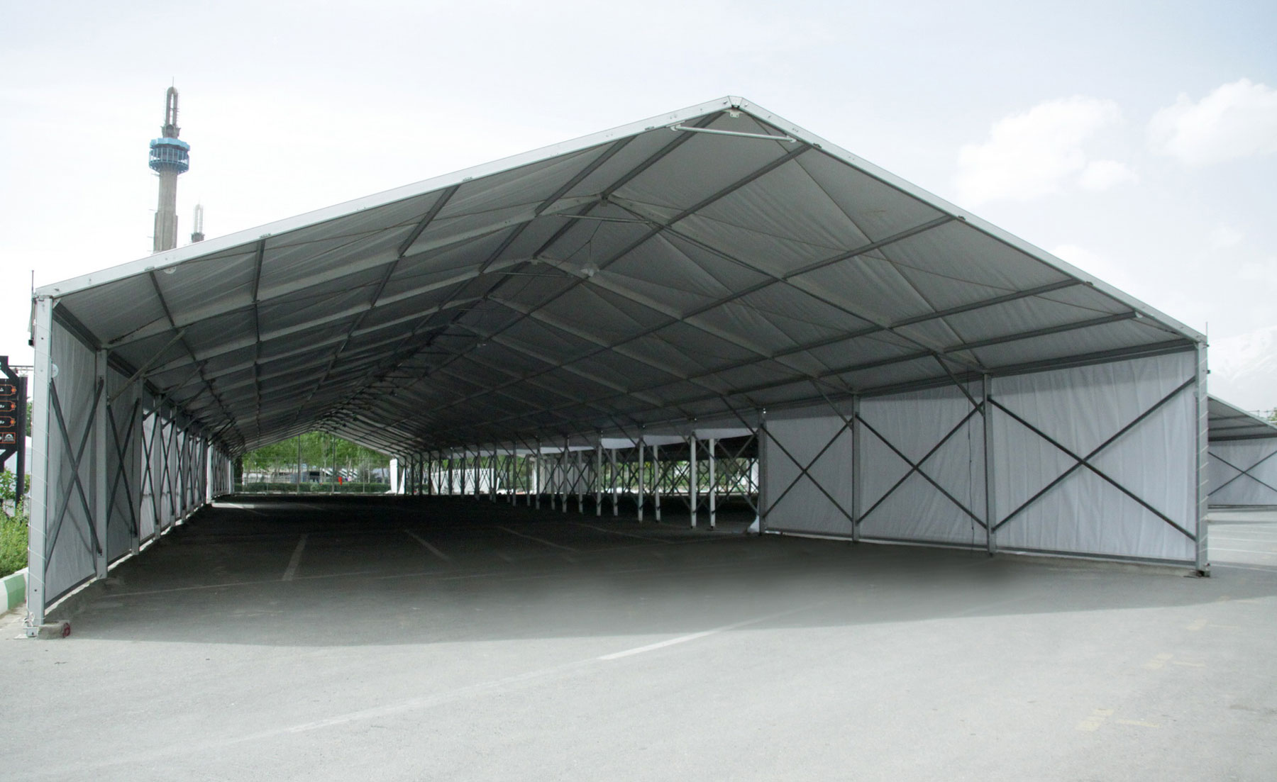 انواع چادر نمایشگاهی چادر دهنه 10 متر و دهنه 20متر  2