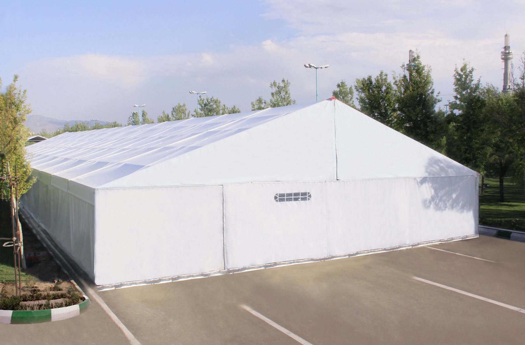 انواع چادر نمایشگاهی چادر دهنه 10 متر و دهنه 20متر  3