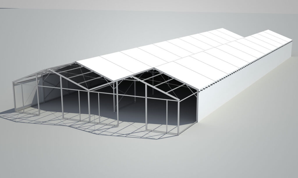 انواع چادر نمایشگاهی چادر دهنه 10 متر و دهنه 20متر  9