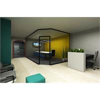 طراحی و بازسازی واحد اداری  پارتیشن اداری  تقسیم بندی فضا در محیط اداری  4