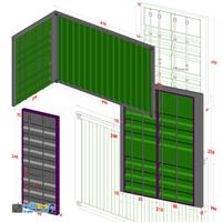 دکور کانتینر . درب کانتیرنری دکور مناسب شرکت های حمل و نقل  5