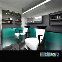 طراحی دکوراسیون و اجرای کامل آریشگاه بانوان 2