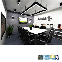 طراحی و اجرای اتاق کنفرانس. با تمام تحهیزات اتاق صدا نور و صدای کنفرانس 9