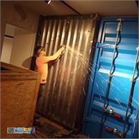 دکور کانتینر . درب کانتیرنری دکور مناسب شرکت های حمل و نقل  4